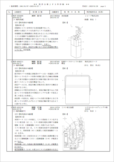 ３件抄録印刷形式見本