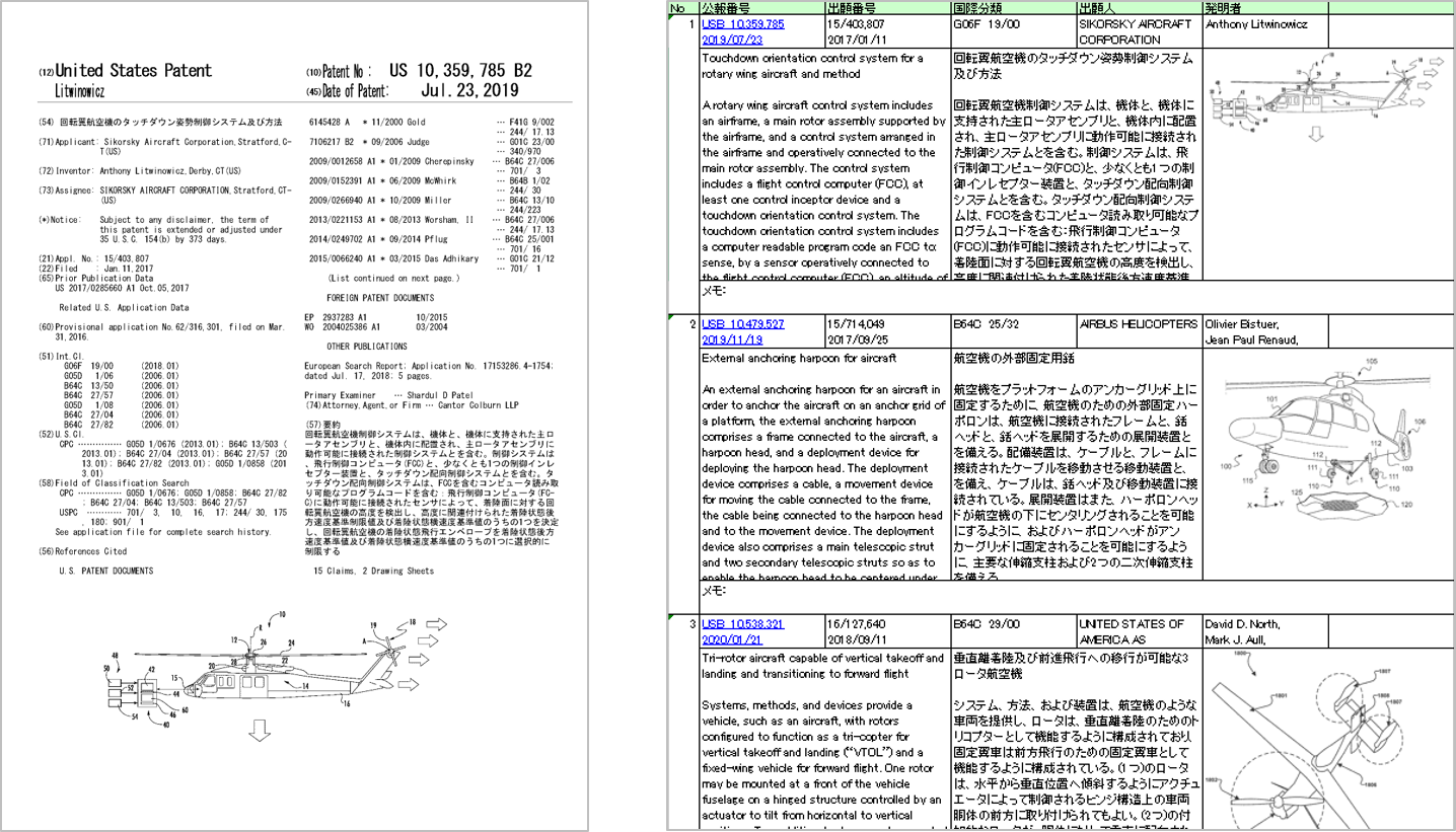 海外DB和訳出力イメージ